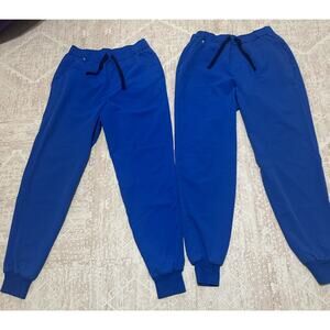 FIGS Technical Collection Men's Two(2)Royal Blue Tansen Scrub Joggers Size Small